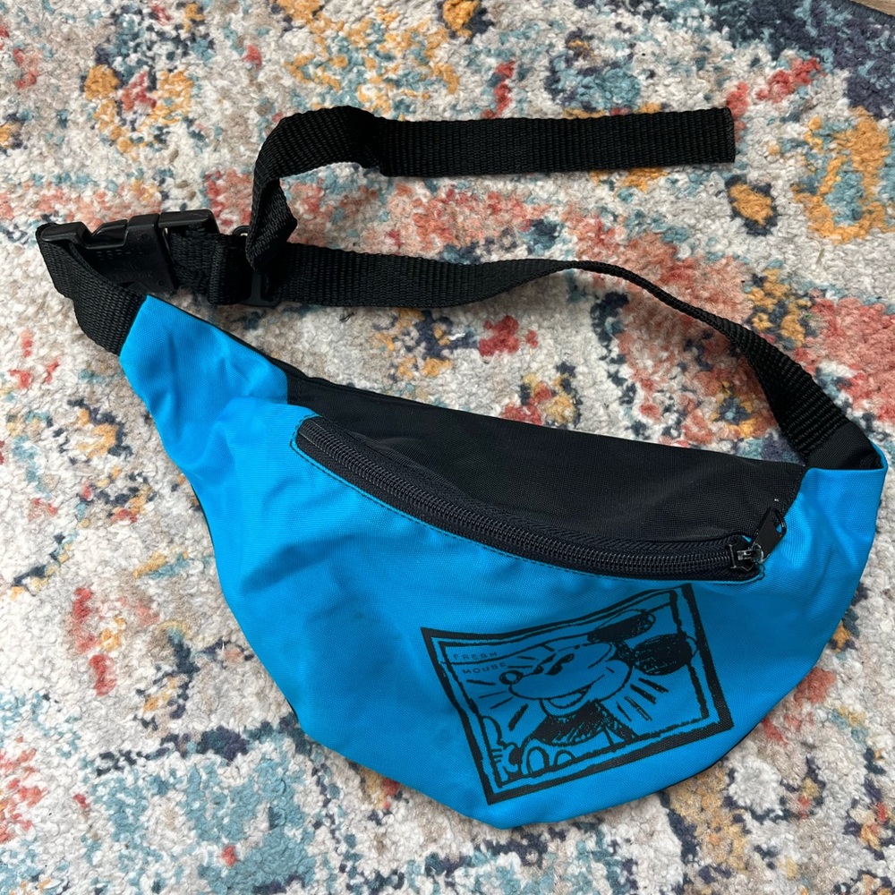 Vintage Disney Mickey Mouse Nylon Fanny Pack Gem